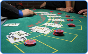 blackjack table