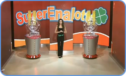 Superenalotto draw in TV studio